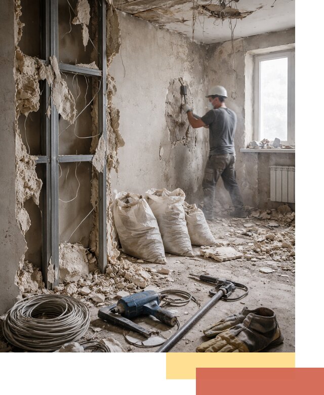 Профессиональный демонтаж зданий и конструкций в Новокуйбышевске