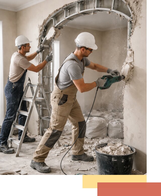 Демонтаж гипсокартонной арки в Новокуйбышевске быстро и аккуратно