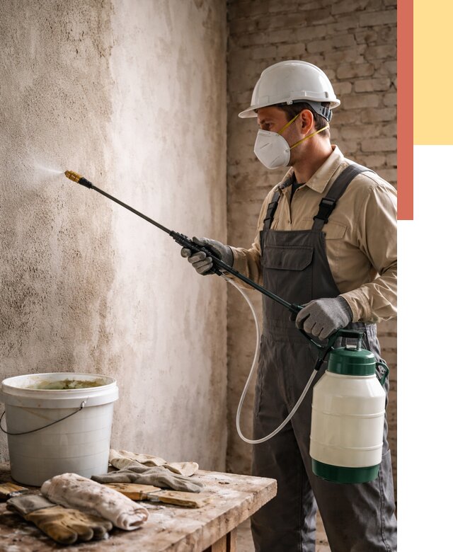 Антисептическая обработка стен в Новокуйбышевске от 1229 руб. — быстро и недорого | ОТДЕЛОЧНИК-Нвб