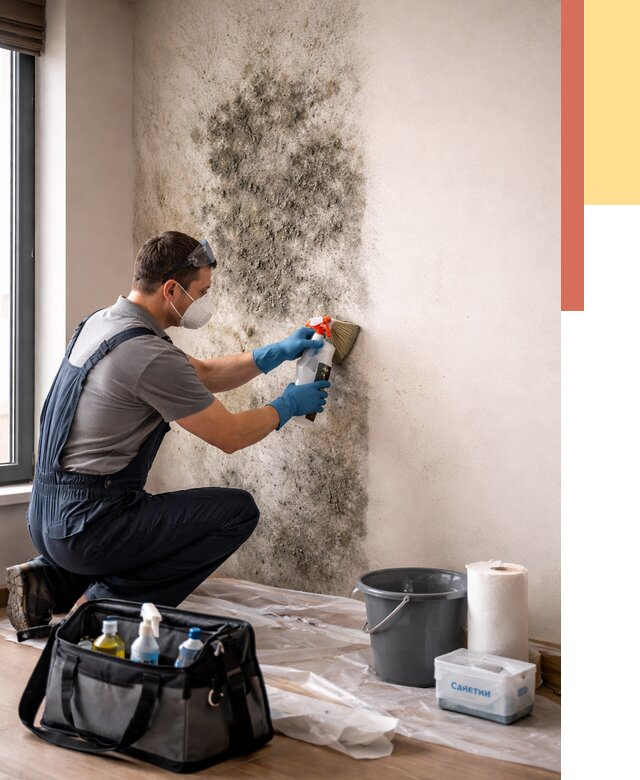 Удаление плесени со стен в Новокуйбышевске от 2202 руб. — быстро и недорого | ОТДЕЛОЧНИК-Нвб