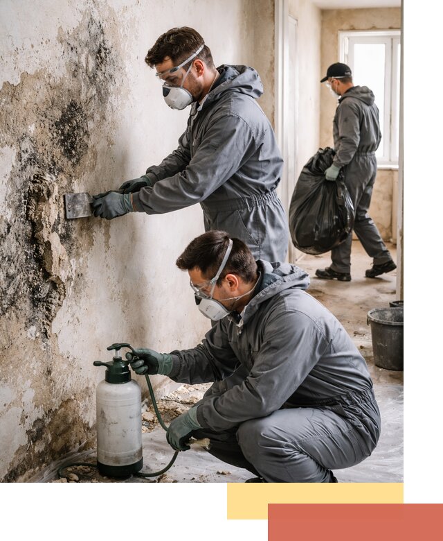 Удаление плесени со стен профессионально в Новокуйбышевске