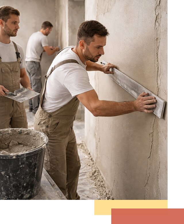 Штукатурка стен без маяков в Новокуйбышевске быстро и качественно