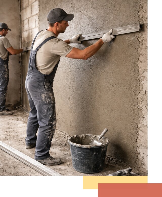 Штукатурка стен цементно-песчаная в Новокуйбышевске профессионально