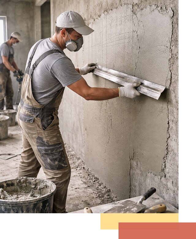 Штукатурка бетонных стен в Новокуйбышевске качественно и долговечно