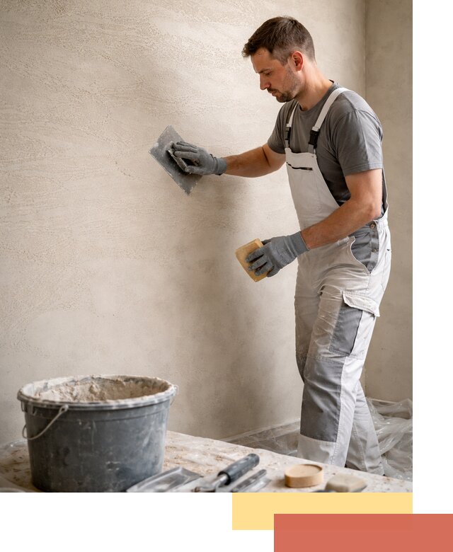 Декоративная штукатурка травертин в Новокуйбышевске для стен и потолков