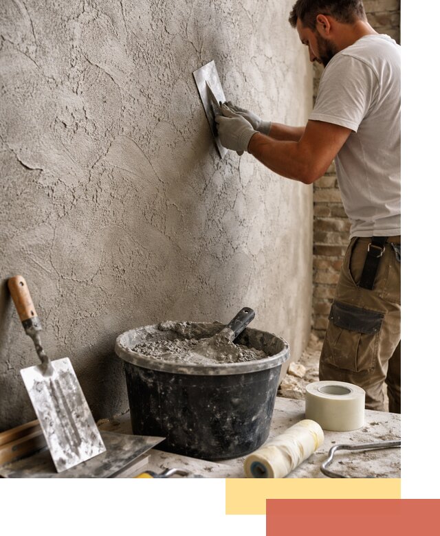 Декоративная штукатурка лофт в Новокуйбышевске — отделка стен и потолков