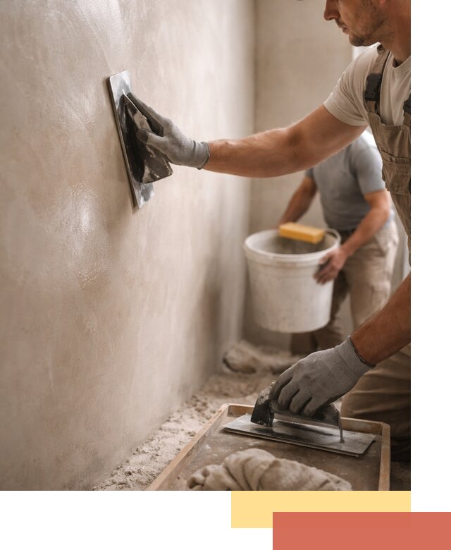 Нанесение марокканской штукатурки таделакт в Новокуйбышевске
