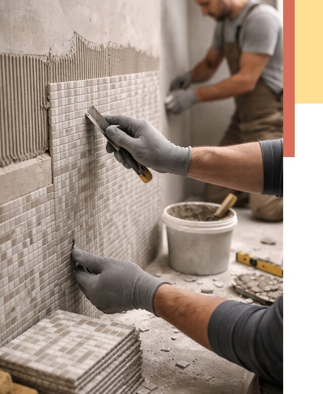 Облицовка стен мозаикой в Новокуйбышевске от 3277 руб/м2 — укладка мозаики на стены | ОТДЕЛОЧНИК-Нвб