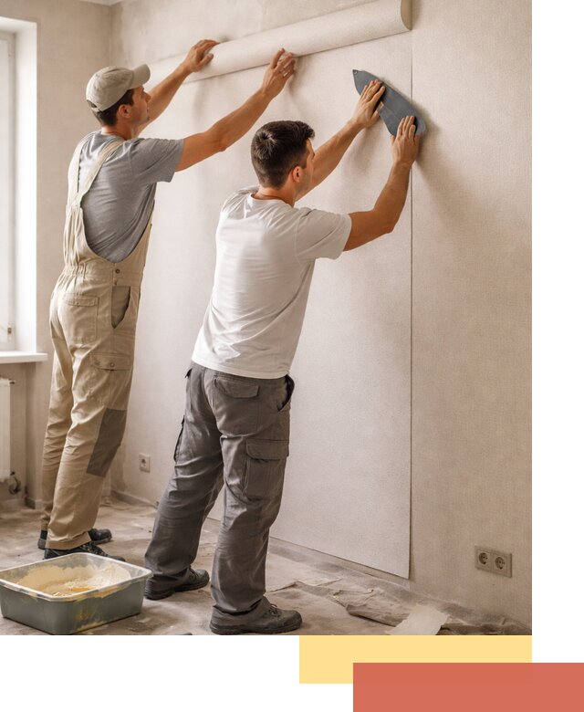 Поклейка виниловых обоев в Новокуйбышевске профессионально и качественно