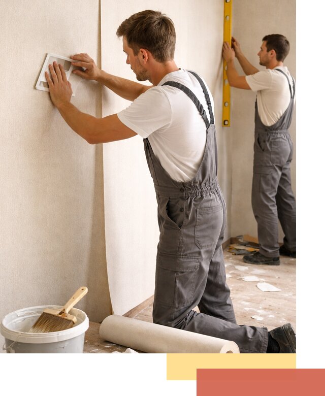 Поклейка бумажных обоев в Новокуйбышевске качественно и недорого