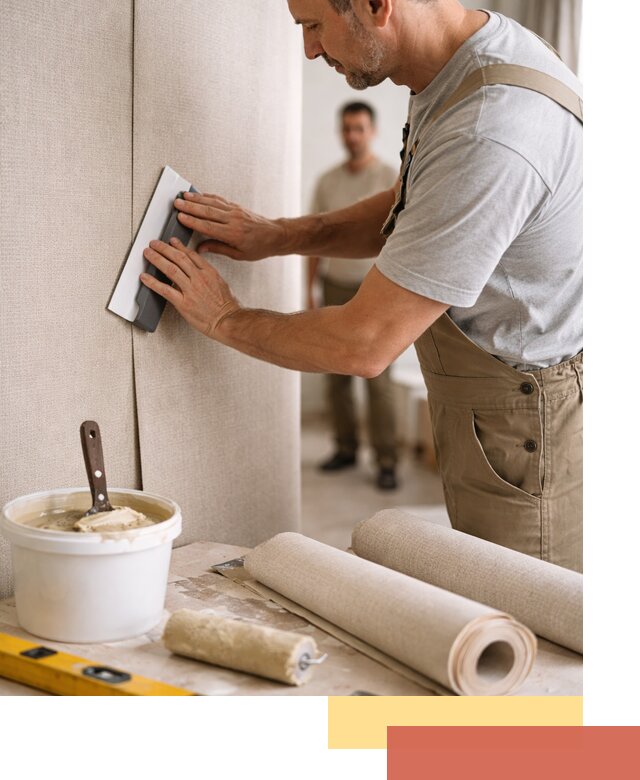 Поклейка текстильных обоев в Новокуйбышевске профессионально и аккуратно