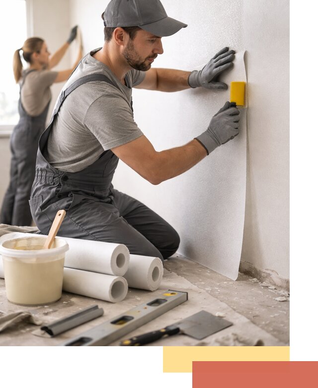 Поклейка стеклообоев профессионально в Новокуйбышевске