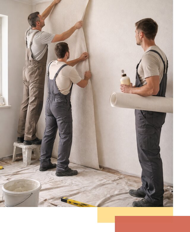 Оклейка стен обоями в Новокуйбышевске — качественно и профессионально