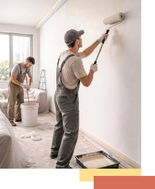 Покраска стен в офисе в Новокуйбышевске — быстрый и качественный ремонт