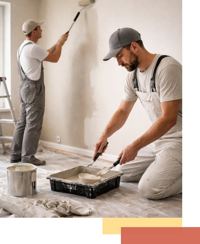 Покраска стен в квартире в Новокуйбышевске — профессионально и аккуратно