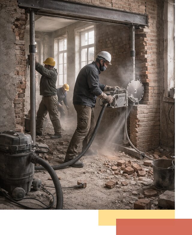 Прорезка проема в стене под дверной или оконный проем в Новокуйбышевске