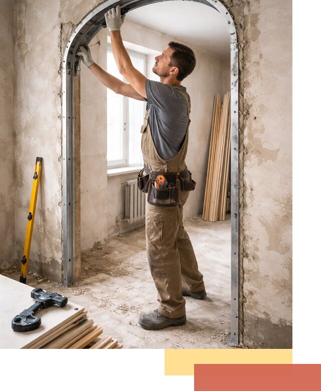 Устройство арочного проема в Новокуйбышевске под ключ