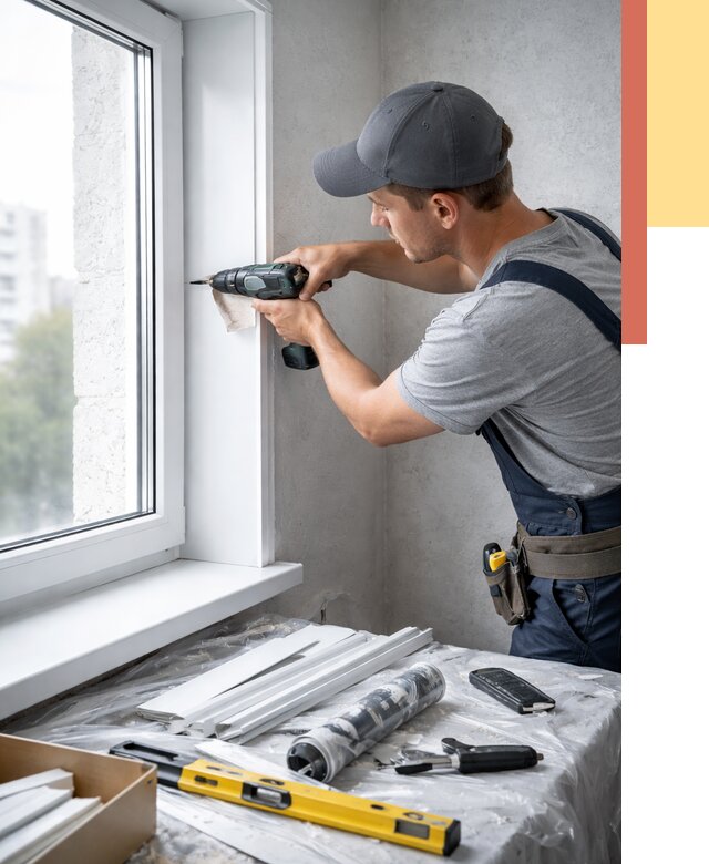 Установка пластиковых откосов в Новокуйбышевске от 2304 руб. | ОТДЕЛОЧНИК-Нвб монтаж, быстро и недорого