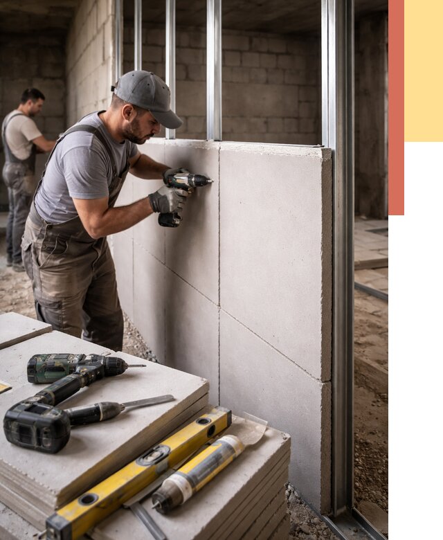 Кладка влагостойких перегородок ПГП в Новокуйбышевске от 1229 руб. под ключ | ОТДЕЛОЧНИК-Нвб