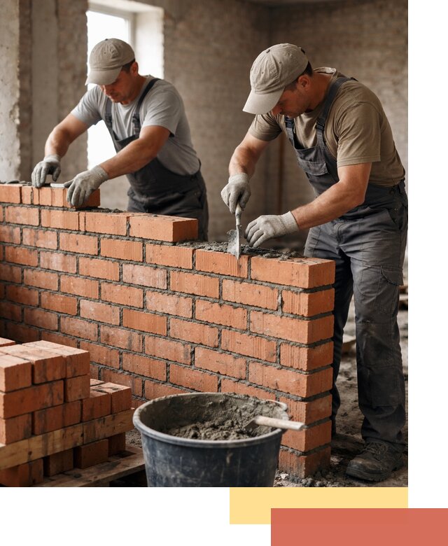 Кладка кирпичных перегородок под ключ в Новокуйбышевске