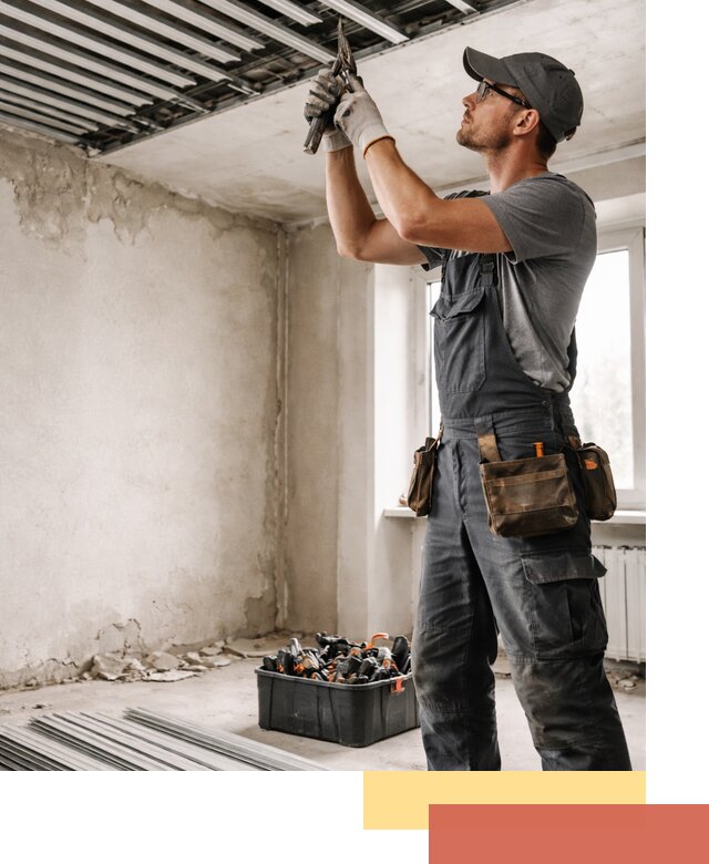 Демонтаж реечного потолка в Новокуйбышевске быстро и аккуратно