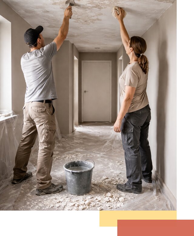 Удаление побелки с потолка в Новокуйбышевске — быстро и аккуратно