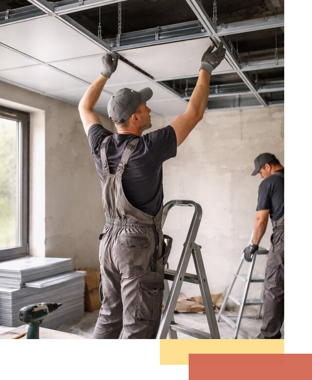 Монтаж кассетного потолка в Новокуйбышевске качественно и быстро