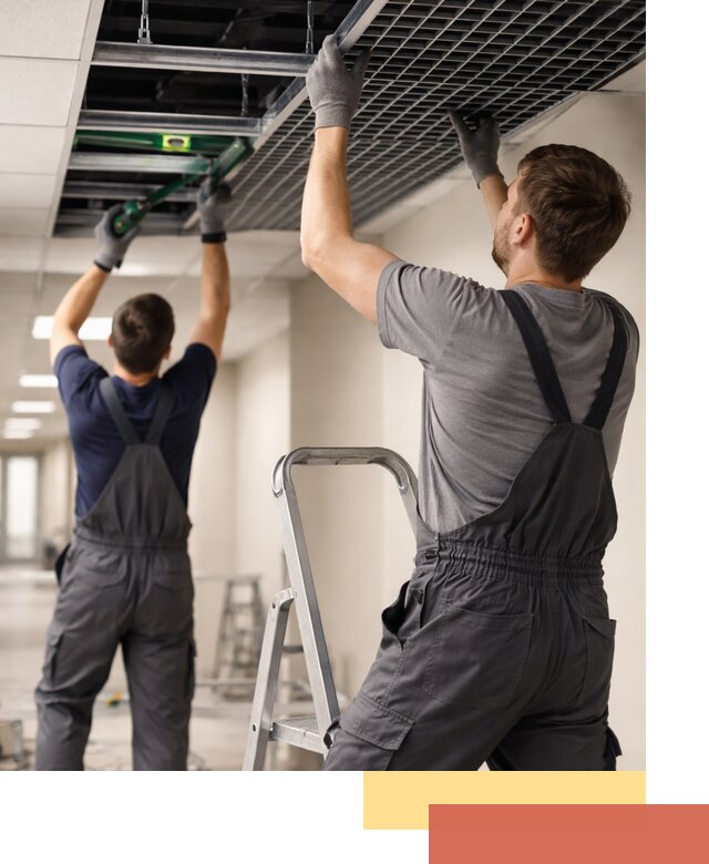 Монтаж потолка Грильято в Новокуйбышевске: установка под ключ качественно