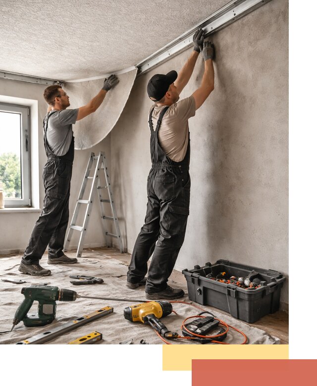 Монтаж фактурного натяжного потолка в Новокуйбышевске качественно и быстро