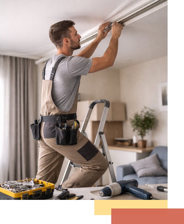 Ремонт натяжных потолков в Новокуйбышевске — качественно и оперативно