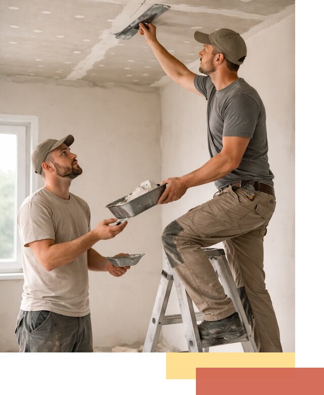 Шпаклевка потолка из гипсокартона в Новокуйбышевске качественно и быстро