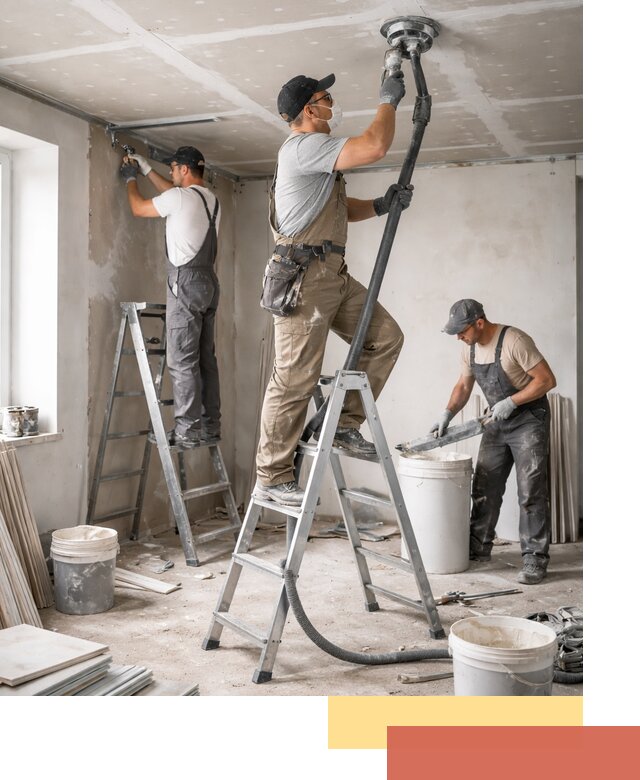 Ремонт потолка из гипсокартона в Новокуйбышевске: быстрый и качественный монтаж