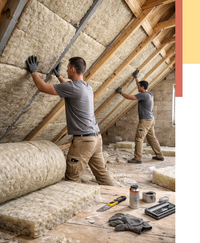 Утепление потолка минватой в Новокуйбышевске от 1485 руб. — быстро и недорого | ОТДЕЛОЧНИК-Нвб